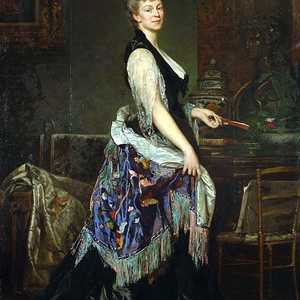 D Affry Adele ritratto di Edouard Théophile Blanchard - Adele D'Affry