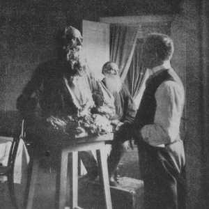 Troubetzkoy Paolo con Leone Tolstoj fotografia - Paolo Troubetzkoy