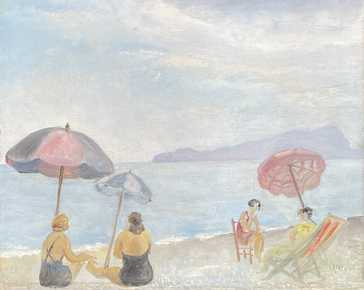 Lilloni Umberto - Bathers in Monterosso