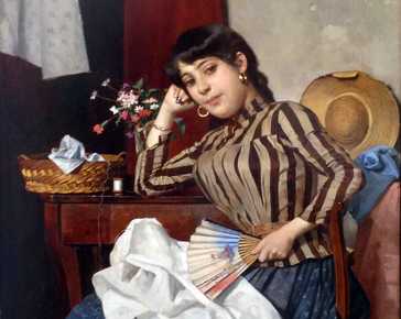 Del Torre Giulio - Young Venetian seamstress