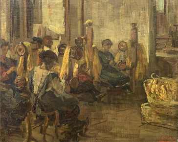 Milesi Alessandro - The interior of the spinning mill