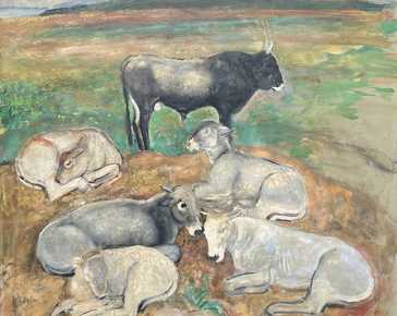 Dazzi Arturo  - Bull with oxen