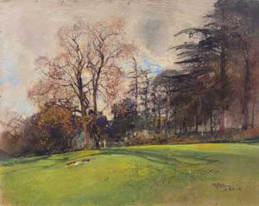 Casciaro Giuseppe - Meadow and trees