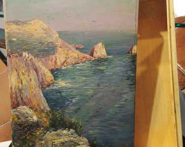  - Capri - L. Caflisch & C painted wooden box