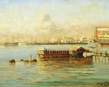 Jerichau Holger Hvitfeldt - Military port of Naples