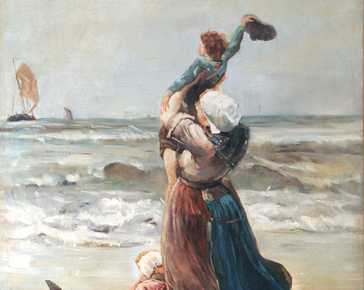Galand Leon Laurent - The sailor's family