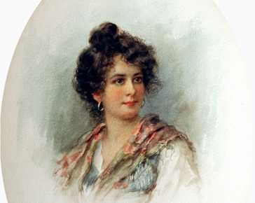 Tessari Vittorio - Portrait of a young Venetian girl