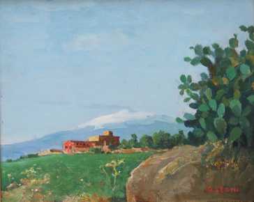 Leoni Giuseppe - View of Etna