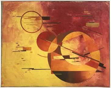 (Илья Григорьевич Чашник) Il'ia Chashnik - Цветовое решение круга на плоскости (The Colour solution of the circle on the flat)