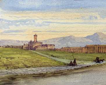 Gabriele Carelli - Basilica of the Holy Cross in Jerusalem and Porta San Giovanni, Rome