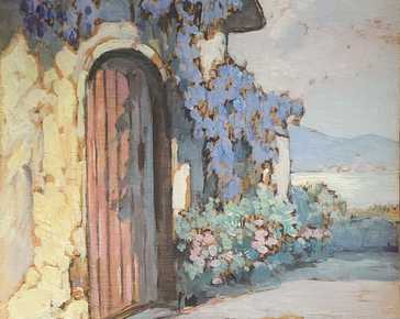 Romiti Gino - House with wisteria