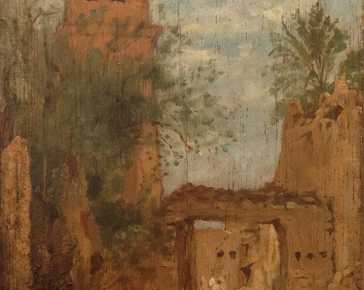 (attribuito) Poilpot Theophile  - City in the desert