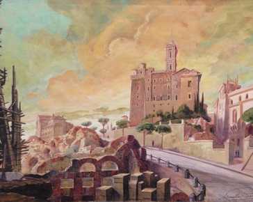 Parravicini Camillo - The Capitol from the Via dell'Impero