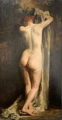 Nudo femminile di spalle * - Van Havermaet Charles