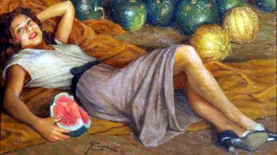 Watermelon seller - Crema Giovan Battista