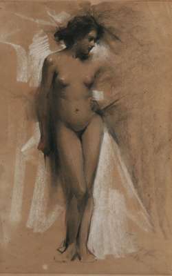 Nude woman - Longo Mancini Francesco