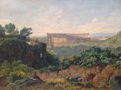 The Colosseum seen from the Palatine Hill - Zielcke Julius 