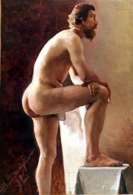 Male nude - Vladimirov Ivan Alexeievitch (Владимиров Иван Алексеевич)