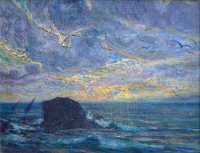 Sunset on the Riviera - Bogliasco, Genova - Ferrari Berto