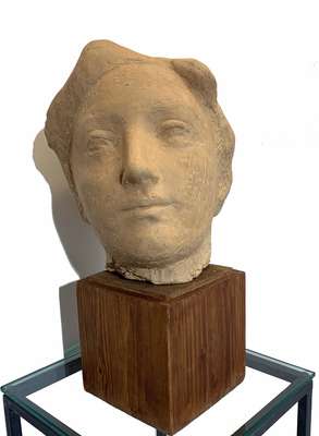 Head of a woman - Calvani Bruno