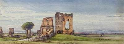 Ruins on the Appia Antica, Rome - Carelli Gabriele