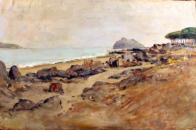 Ischia, il castello Aragonese visto dagli scogli - Casciaro Guido