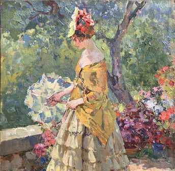 Caputo Ulisse - A passeggio nel giardino di casa Cézanne *