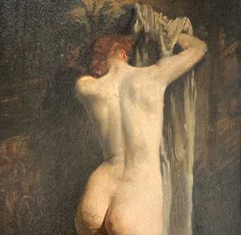Van Havermaet Charles - Nudo femminile di spalle *